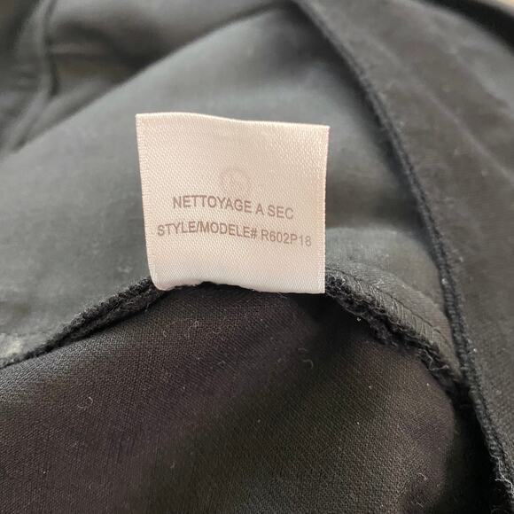 Robert Rodriguez Pleated Straight Leg Black Dress Pants Women's Size 10 EUC - Picture 6 of 9